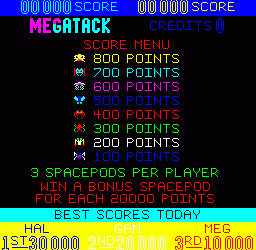 太空大攻击 egatack.zip mame街机游戏roms