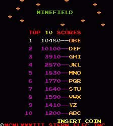 雷区射击 minefld.zip mame街机游戏roms