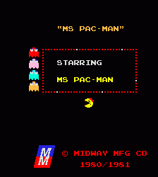 吃豆小精灵小姐 mspacman.zip mame街机游戏roms