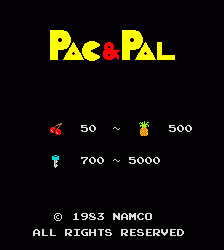 吃豆小精灵和伙伴 pacnpal2.zip mame街机游戏roms