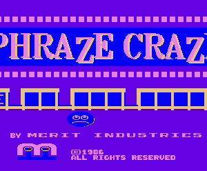 狂热字母 phrcraze.zip mame街机游戏roms