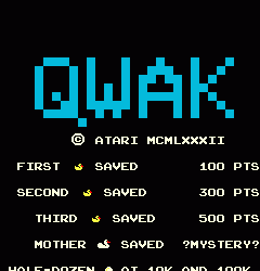 小鸭拼图 qwak.zip mame街机游戏roms