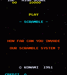 探险者战机 scramble.zip mame街机游戏roms