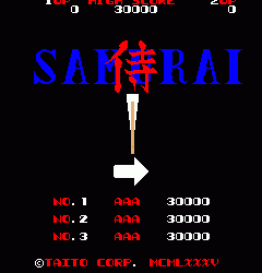 侍 samurai.zip mame街机游戏roms