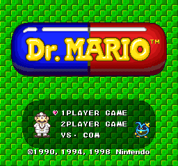 sfc游戏 马力欧医生(日)(NP)Dr. Mario (J) (NP)