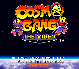 sfc游戏 外星大眼小蜜蜂Cosmo Gang - The Video (J)