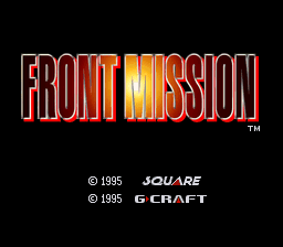 sfc游戏 雷霆任务1.1(日)Front Mission (J) (v1.1)