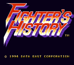 sfc游戏 格斗烈传(美)(测试版)Fighter's History (U) (Beta)