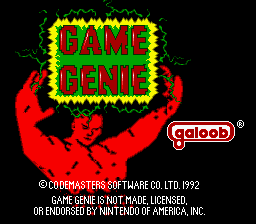 sfc游戏 游戏精灵金手指(美)Game Genie (USA) (v2.0) (Unl)