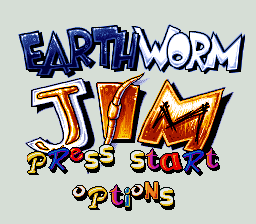 sfc游戏 蚯蚓吉姆(美)(测试版)Earthworm Jim 2 (U) (Beta)