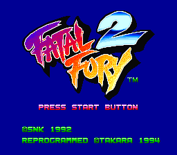 sfc游戏 饿狼传说(欧)Fatal Fury (E)