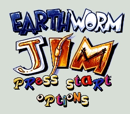 sfc游戏 蚯蚓吉姆2(欧)Earthworm Jim 2 (E)