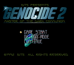 sfc游戏 灭绝战记(日)Genocide 2 (J)