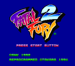 sfc游戏 饿狼传说(美)Fatal Fury (U)