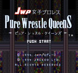 sfc游戏 JWP女子摔角皇后(日)JWP Joshi Pro Wrestling - Pure Wrestle Queens (J)