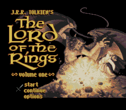 sfc游戏 J.R.R. Tolkien's The Lord of the Rings - Volume One (USA)