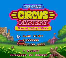 sfc游戏 米老鼠-神秘马戏团(美)Great Circus Mystery Starring Mickey & Minnie, The (U)