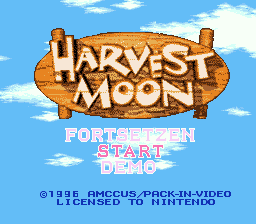 sfc游戏 牧场物语(德)Harvest Moon (G)