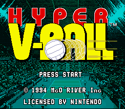 sfc游戏 超级排球(美)Hyper V-Ball (U)