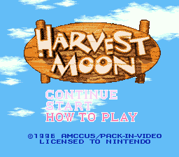 sfc游戏 牧场物语(欧)Harvest Moon (E)