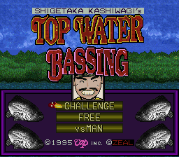 sfc游戏 頂尖钓客(日)Kashiwagi Shigetaka no Top Water Bassing (J)