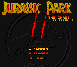 sfc游戏 侏罗纪公园2(欧)(M4)Jurassic Park II - The Chaos Continues (E) (M4)