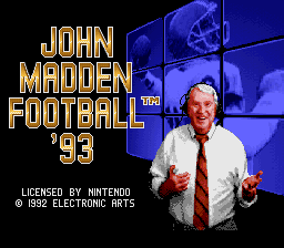 sfc游戏 John Madden Football (USA)