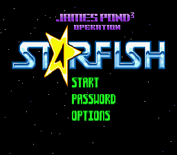 sfc游戏 爆笑詹姆斯庞德3(欧)James Pond 3 - Operation Starfish (E)