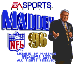 sfc游戏 约翰马顿美式足球96(美)Madden NFL '96 (U)