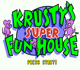 sfc游戏 Krusty's Super Fun House (USA) (Rev 1)