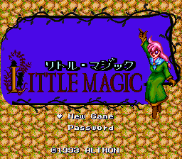 sfc游戏 小小魔法师(日)Little Magic (J)