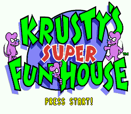 sfc游戏 Krusty's Super Fun House (USA)