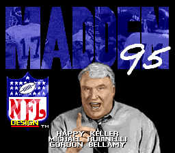 sfc游戏 约翰马顿美式足球95(美)Madden NFL '95 (U)