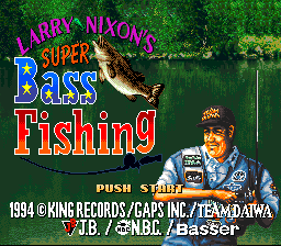 sfc游戏 賴瑞超级黑巴斯钓鱼(日)Larry Nixon's Super Bass Fishing (J)