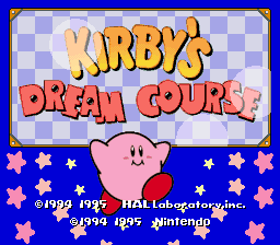 sfc游戏 卡比滚球(欧)Kirby's Dream Course (E)