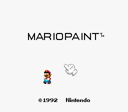 sfc游戏 马力欧绘图(日美)Mario Paint (JU)