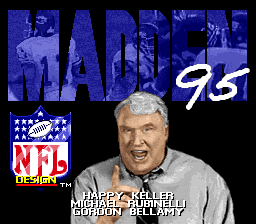 sfc游戏 约翰马顿美式足球95(欧)Madden NFL '95 (E)