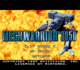 sfc游戏 机甲战记(欧)Mechwarrior (E)