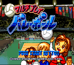 sfc游戏 多人排球(日)Multi Play Volleyball (J)