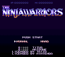 sfc游戏 忍者战士-牙(欧)Ninjawarriors, The (E)