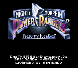 sfc游戏 Mighty Morphin Power Rangers - The Movie (USA)