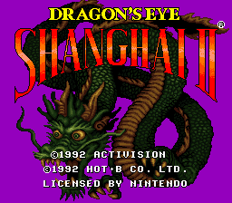 sfc游戏 上海2(美)Shanghai II - Dragon's Eye (U)