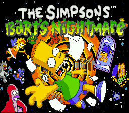 sfc游戏 辛普森家庭-霸子的恶梦(日)Simpsons, The - Bart no Fushigi na Yume no Daibouken (J)