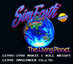 sfc游戏 模拟地球(日)Sim Earth - The Living Planet (J)