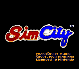 sfc游戏 模拟城市(美)Sim City (U)