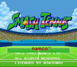 sfc游戏 网球大会(欧)Smash Tennis (E) (Beta)