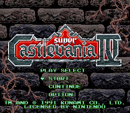 sfc游戏 超级恶魔城4(美)Super Castlevania IV (U)