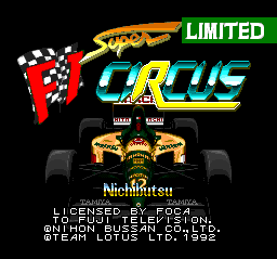 sfc游戏 超级F1竞技场限定版(日)Super F1 Circus Limited (J)