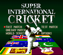 sfc游戏 超级国际板球赛(欧)[798F]Super International Cricket (E)