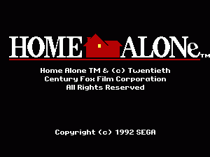 md游戏 小鬼当家(美欧)Home Alone (USA, Europe)